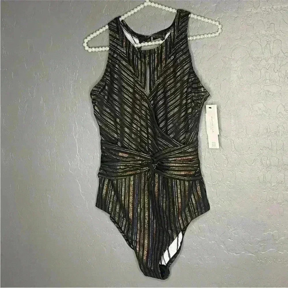 NWT AMORESSA ALCAZAR
BLK/MULTI SZ US6 in black / shiny gold - Picture 4 of 12